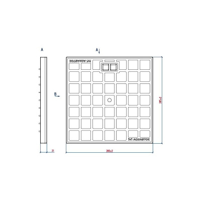 Крышка пластиковая 300*300 А15