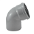 Отвод ПП серый 110/67 для внутренней канализации СТАНДАРТ КОНТУР