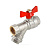 Кран шаровой с фильтром Ду15 (1/2") вн/вн бабочка VALTEC VT.293.N.04 AAV293004
