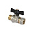Кран шаровой МП Дн 16х1/2" Ру 16 НР обжим бабочка VIEIR VRLM161