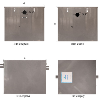 3. Виды и размеры без ВЗ