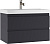 Тумба подвесная "GRAFFO 80" п/умыв "Classica 80" графит матовый B2 Домино DGr2106T