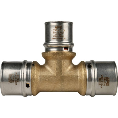 Тройник МП пресс 32х26х32 STOUT SFP-0005-322632