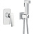 Смеситель ROSE с гигиеническим душем R1605F белый/хром
