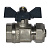 Кран шаровой МП Дн 16х1/2" Ру 16 ВР обжим бабочка Millennium (150)