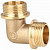 Угол латунь 1/2" НН GAPPO (120/10) G1208.04