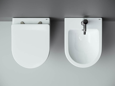 Биде METROPOL RIMLESS подвесное Ceramica Nova