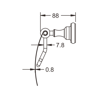 Бумагодержатель ROSE бронза RG1105Q