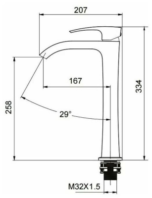 Смеситель GAPPO для раковины черный G1007-86 