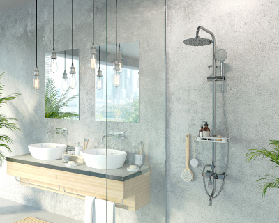 Душевая система AVRORA Glade со смесителем AV3040