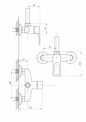 shema-smesitel-dlya-dusha-so-statsionarnoj-stojkoj-profsan-psm-510-kt-017-odnorychazhnyj