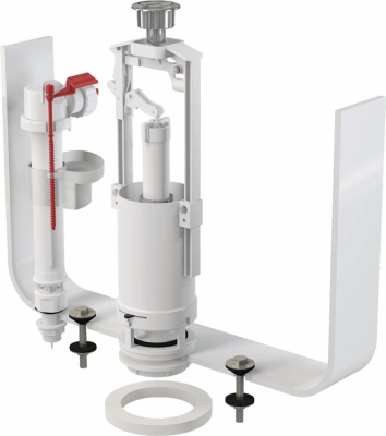 Арматура к смывному бачку ALCAPLAST 2-х кн. 1/2 с нижней подводкой SA2000SK