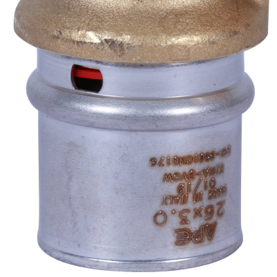 Угольник МП пресс 26х1" НР STOUT SFP-0011-000126