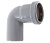 Отвод ПП серый 32/90 для внутренней канализации FLEXTRON