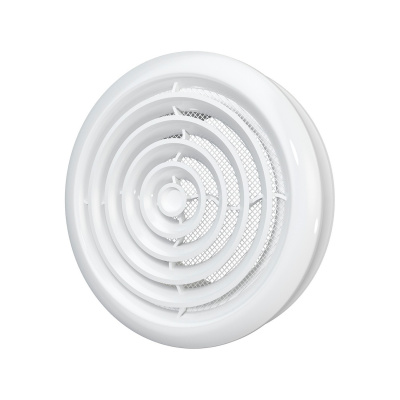 Диффузор приточно-вытяжной со стопорным кольцом и фланцем D125 12,5DK ERA