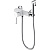 Смеситель GAPPO с гигиеническим душем белый/хром G2003-8