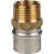 Муфта МП пресс 32х1" НР STOUT SFP-0001-000132