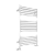 Полотенцесушитель Аврора П16 500х800 белый матовый RAL 9003 Terminus