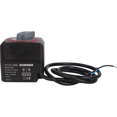 Сервопривод 230V, 120s Rommer RVM-0005-230001
