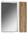 Шкаф-зеркало "Uno 60" Дуб ВОТАН Эл. правый Домино DU1510HZ
