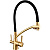 Смеситель GAPPO для кухни с гибким изливом черный/бронза G4398-1