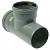 Тройник ПП серый 110х110/90 для внутренней канализации САНЛЮКС