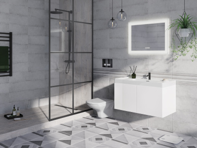 Унитаз подвесной CARINA NEW CLEAN ON (б/обод, гор вып м/лифт, дюро) Cersanit 