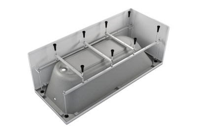 Ванна акриловая 160x70х44 "STRICT" (каркас+экран) МетаКам