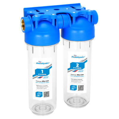 Фильтр магистральный Ду 20 (3/4") 2-х ступ F-02