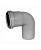 Отвод ПП серый 32/90 для внутренней канализации VALFEX