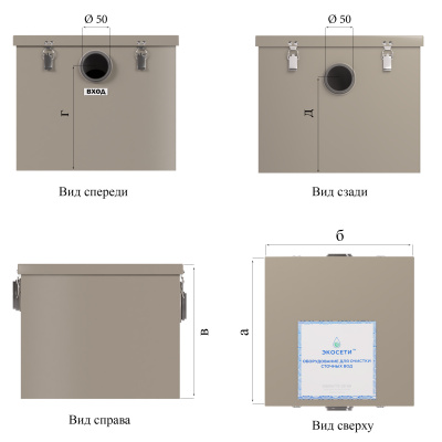 3. Виды и размеры без ВЗ