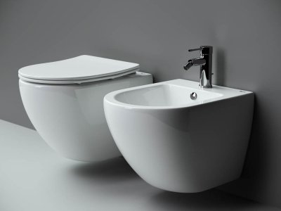 Биде METROPOL RIMLESS подвесное Ceramica Nova
