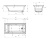 Ванна акриловая 180x80х47 "BIANCA" с каркасом 1Marka Ванна акриловая 180x80х47 "BIANCA" с каркасом 1Marka