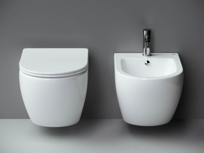 Биде METROPOL RIMLESS подвесное Ceramica Nova