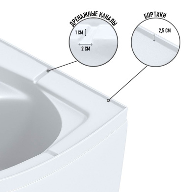 Душевая кабина Niagara Eco E90/13/TN/BK (900х900х2000)