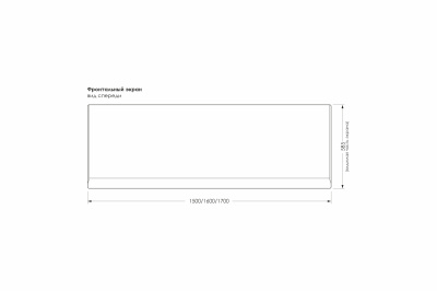 Экран для акриловой ванны Strict 1,7 МетаКам