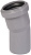 Отвод ПП серый 50/15 для внутренней канализации СТАНДАРТ КОНТУР