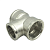 Тройник латунь перех 3/4" х 1/2" х 3/4" ВВВ SantechSystems никель 027-9115