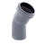 Отвод ПП серый 50/15 для внутренней канализации Millennium