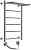 Полотенцесушитель электрический Классика с полкой 50х80 (К-ТЭН, Дуга, Слева)