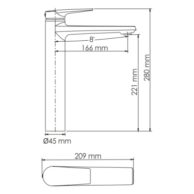 Смеситель Wasserkraft Aisch для раковины 5503H