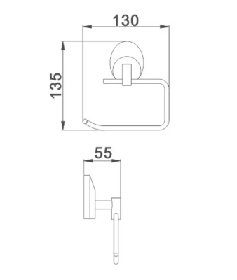 Держатель для туалетной бумаги HAIBA HB1603-3