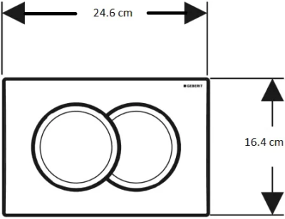 Инсталляция Geberit Duofix кнопка Delta 01 хром (458.149.21.1)